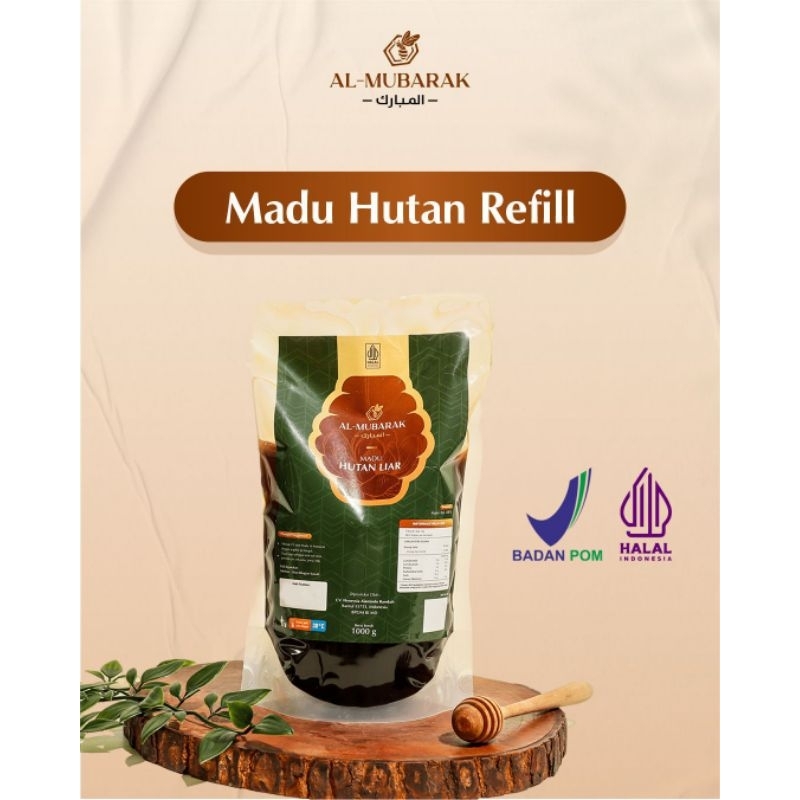 

Madu Murni Asli Al Mubarak Hutan Liar Reffil 1kg