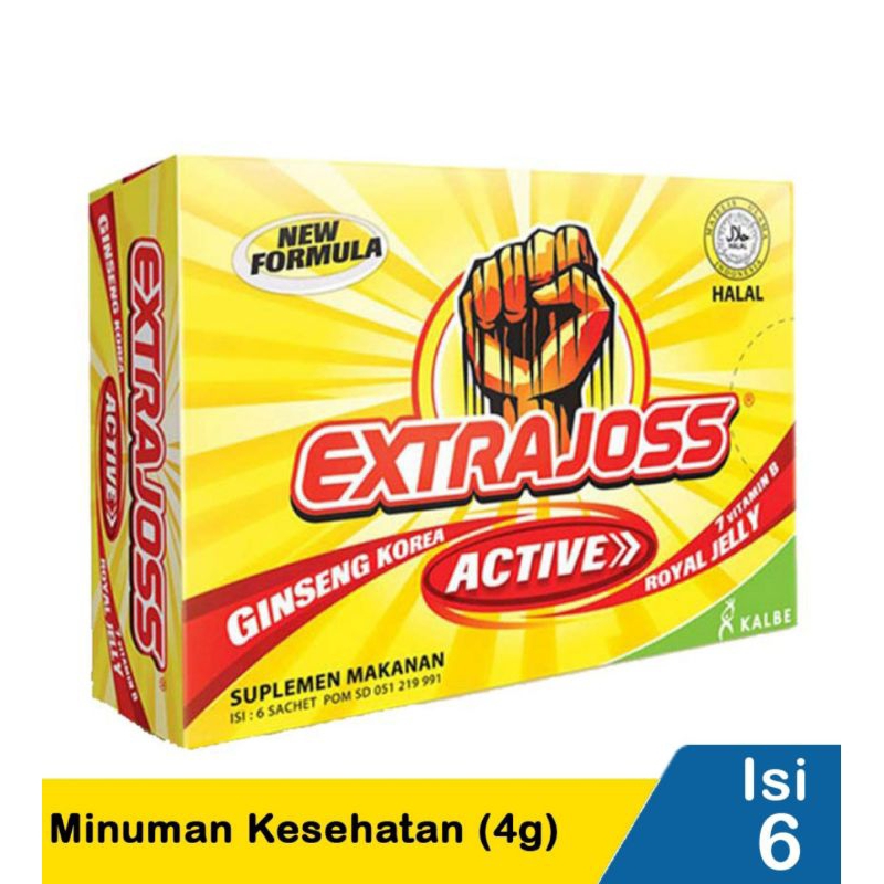 

EXTRAJOSS MINUMAN ENERGI BUBUK 4GR ISI 6