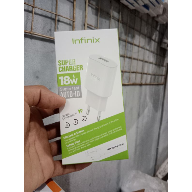 CHARGER INFINIX NOTE 8 / NOTE 10 / HOT 11 / HOT 12 ORIGINAL (18W USB-C)