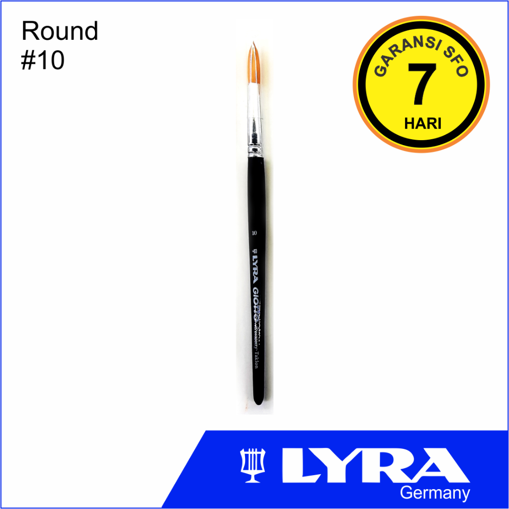 

Lyra Taklon Art Brush Round 10 - Kuas Lukis No. 10
