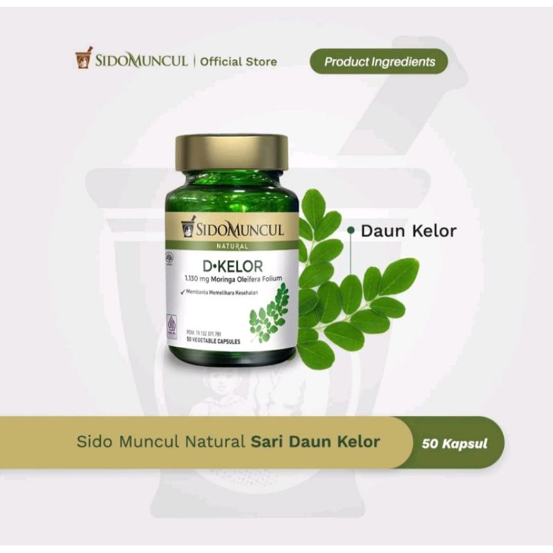sari daun kelor sidomuncul 50 kapsul