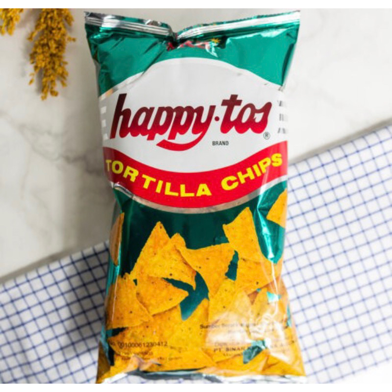 

HappyTos Snack Tortilla Corn Chips Hijau 160 gram