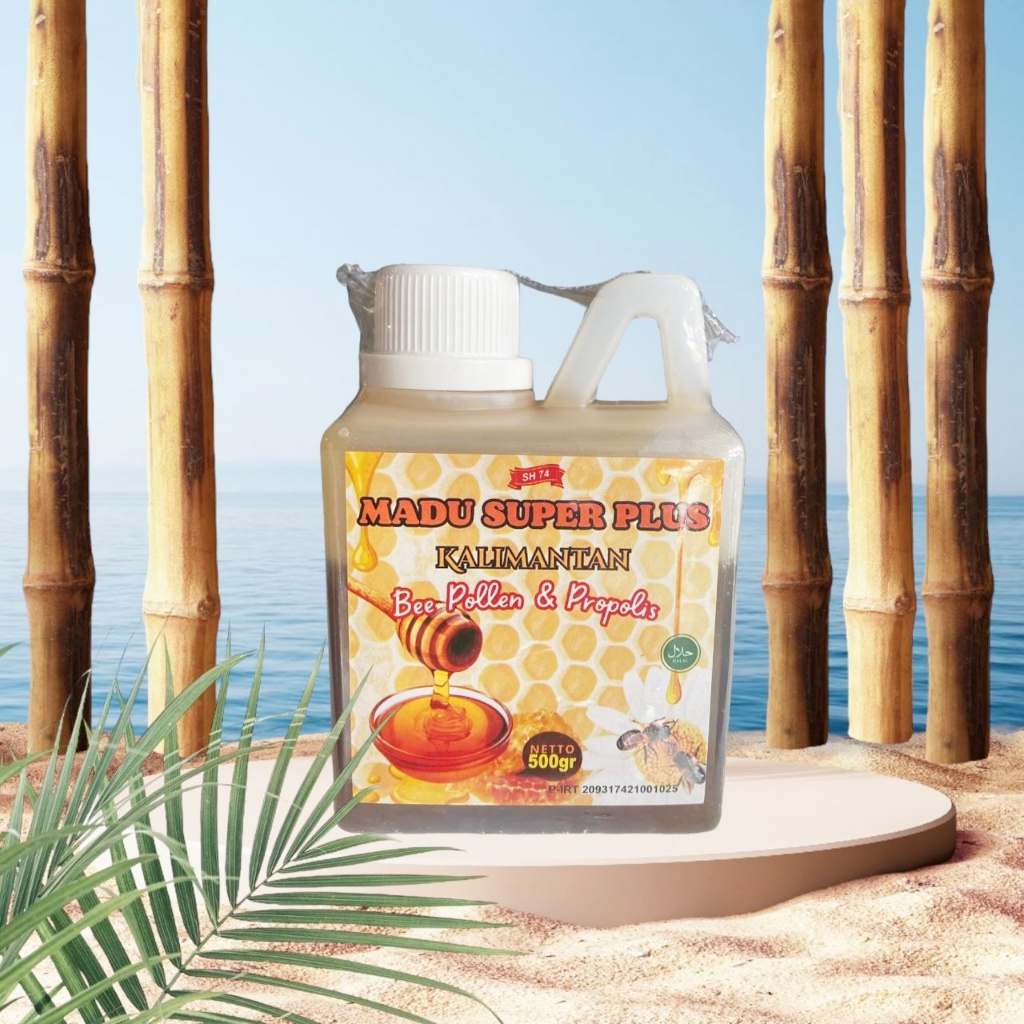 Madu Super KALIMANTAN 500 gram Plus bee pollen