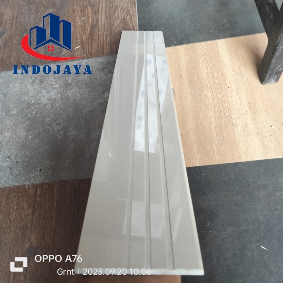 list granit 10x60 lantai dinding kramik/keramik bavel crem polos