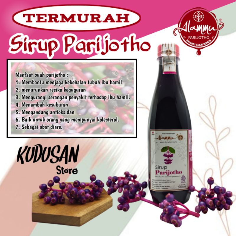 

Sirup parijotho khas Kudus untuk promil 500 ml