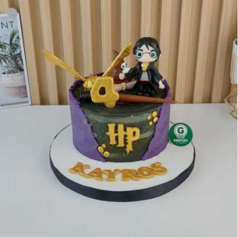 

CAKE TEMA HARRY POTTER UK 15CM / KUE ULANG TAHUN