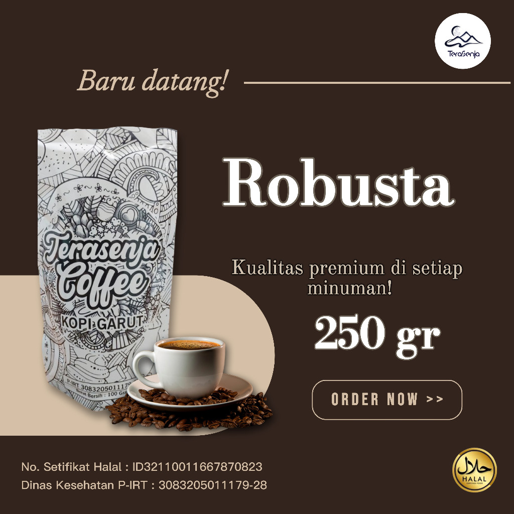 

Biji Kopi Bubuk Grade 1 Robusta 250 gram - Terasenja