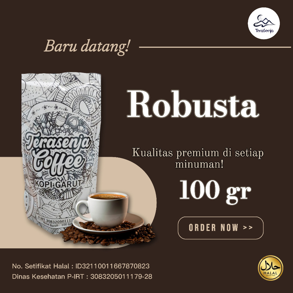 

Biji Kopi Bubuk Grade 1 Robusta 100 gr - Terasenja