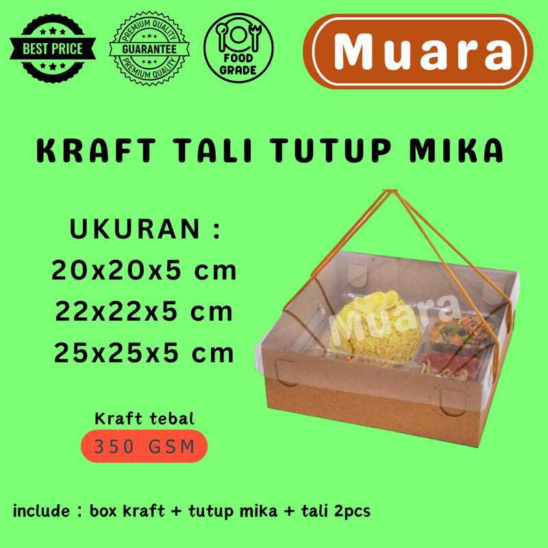 

[10PCS] Dos Kraft Tali tutup Mika Tinggi 5Cm / Kotak Kardus Box Dus Souvenir Hampers Kue