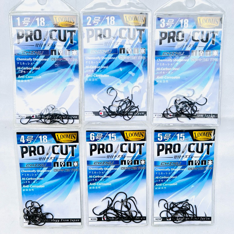 kail pancing LOOMIS PRO CUT CHINU 1053-R dua warna pro cut biru