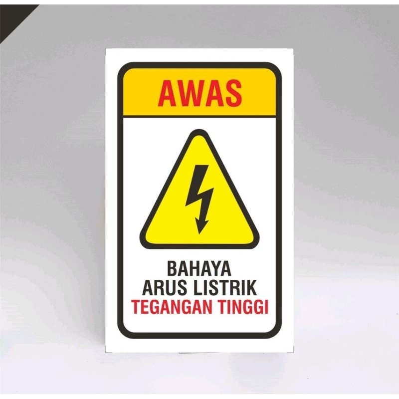 

[TERMURAH] Stiker K3, Stiker Keselamatan, Awas Arus Listrik, Stiker Bahaya Listrik