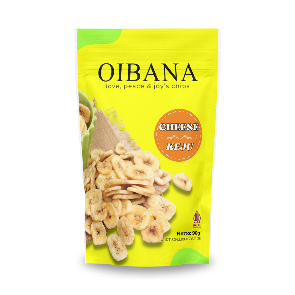 

Oibana - Banana Chips Cheese 90g - Keripik Pisang 90g Oibana Rasa Keju