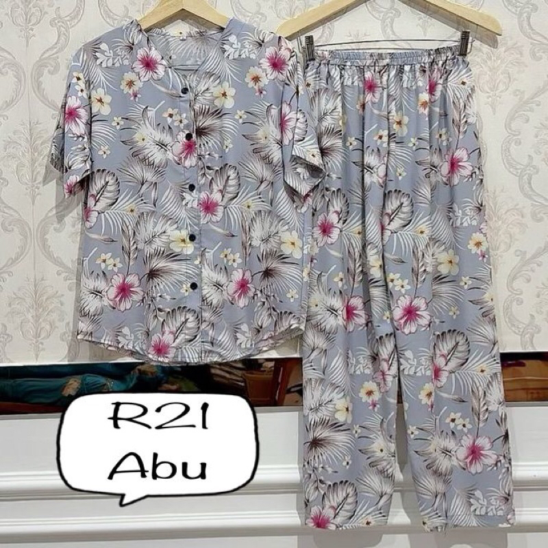 stelan piyama wanita Rayon jumbo bigsize