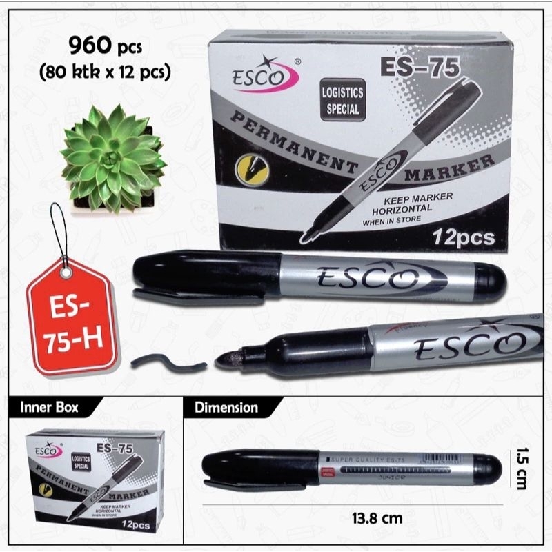 

Spidol permanen hitam awet bagus spidol hitam