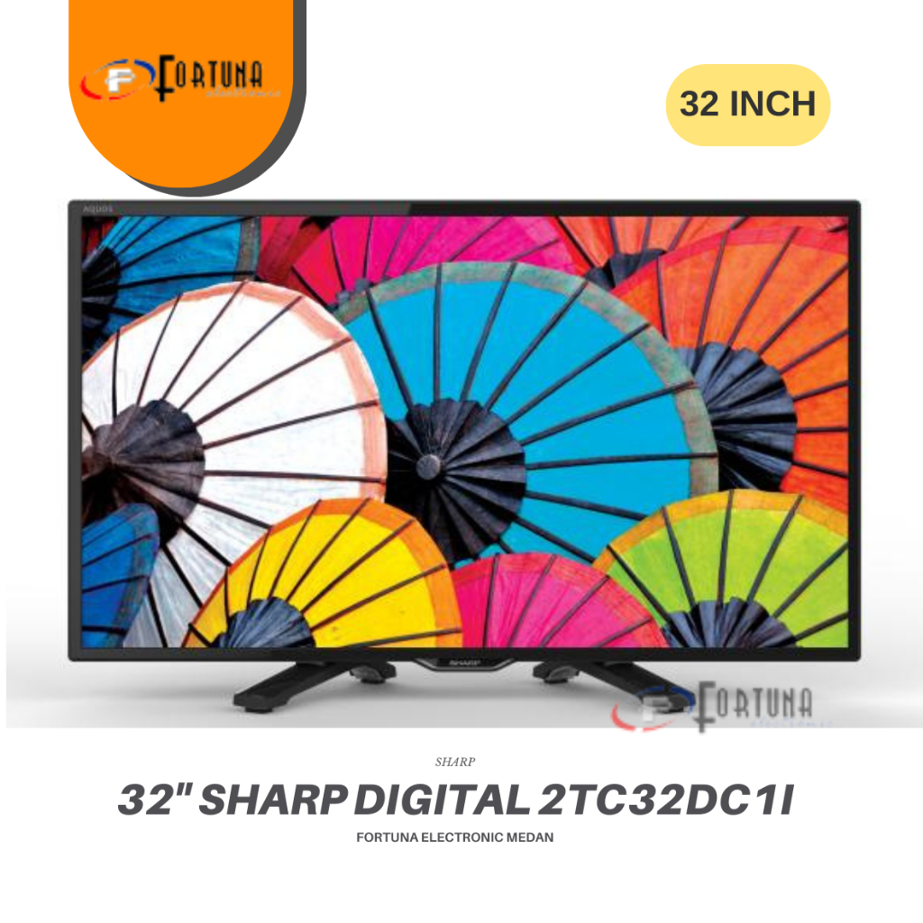 SHARP LED DIGITAL TV 32" INCH 2TC32DC1I/GD1500I GARANSI 5 TAHUN GOSEND KHUSUS MEDAN