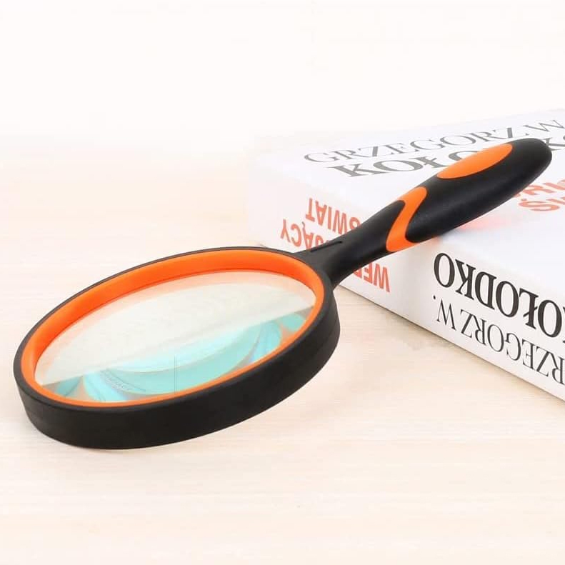 

Kaca Pembesar Lup Handheld Magnifier 10x Diameter 65 mm - N-10 - Black/Orange