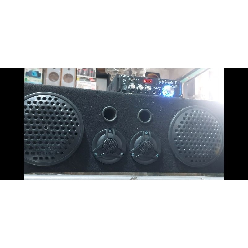 Mini Ampli Radio & Butut + Remot + Salon & / STEREO, Salon 12" pasif