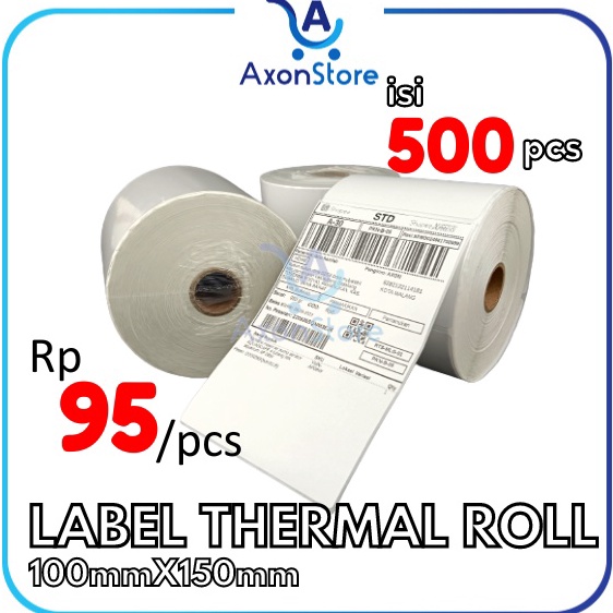 

KODE K8W6 Label Thermal Barcode 1 x 15 mm 5pcs Sticker Resi 4x6 1x15