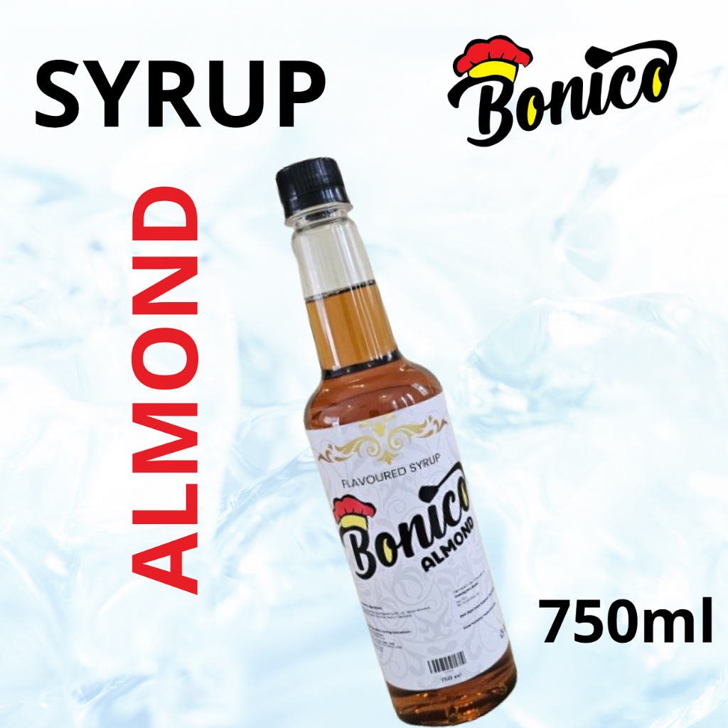 

ALMOND BONICO Premium Flavored Drink Syrups 750ml Sirup ALMON minuman cafe resto