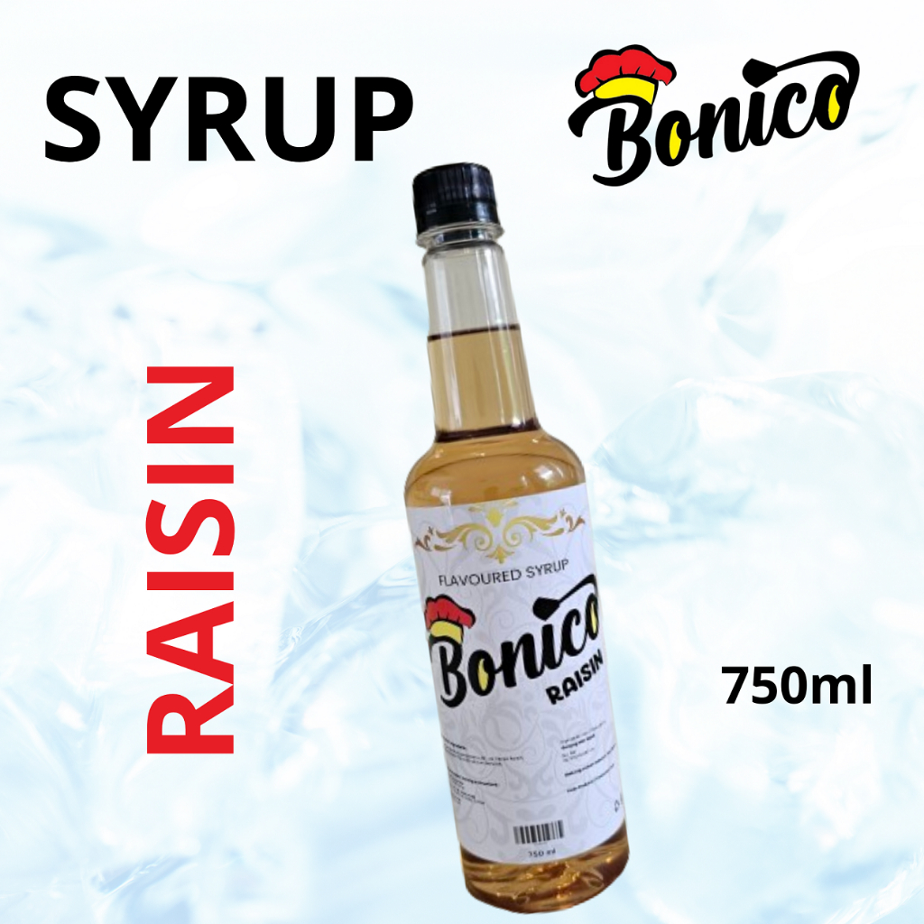 

RAISIN BONICO Premium Flavored Drink Syrups 750ml Sirup KISMS minuman cafe resto rum