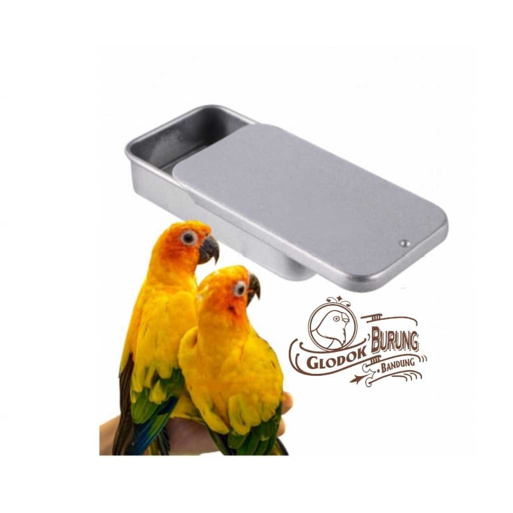 Wadah pakan burung Parrot pointer box kecil tempat makan rewerd freefly conure lovebird falk