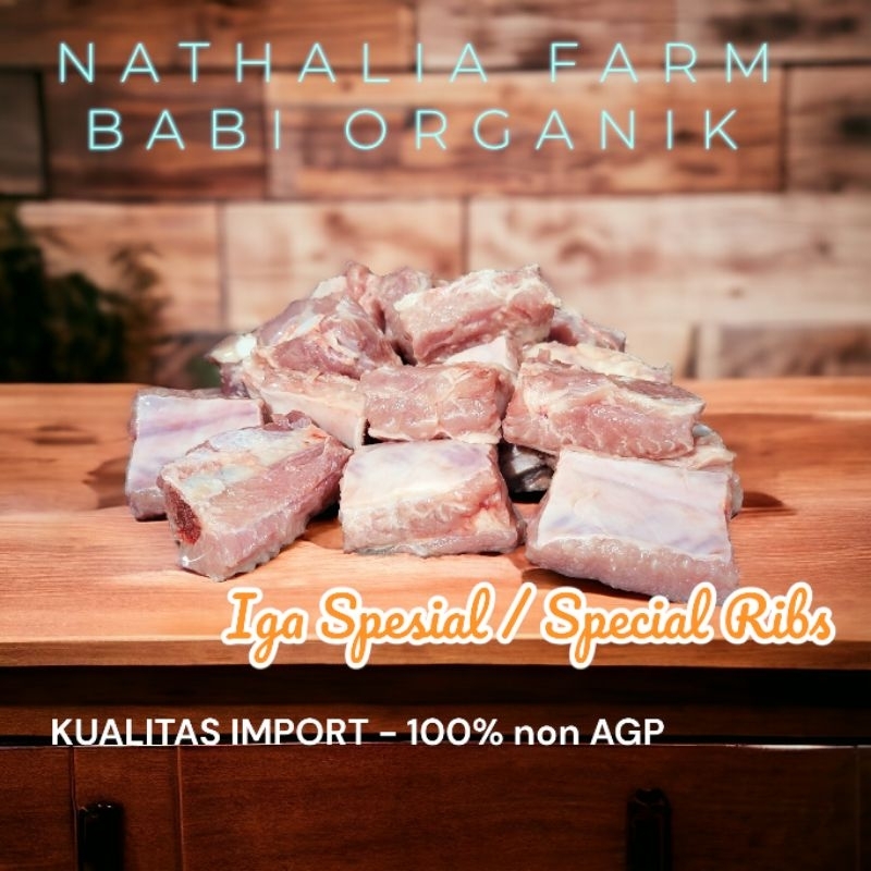 

IGA SPESIAL / SPECIAL RIBS 300 gr / Babi Organik / Nathalia Farm