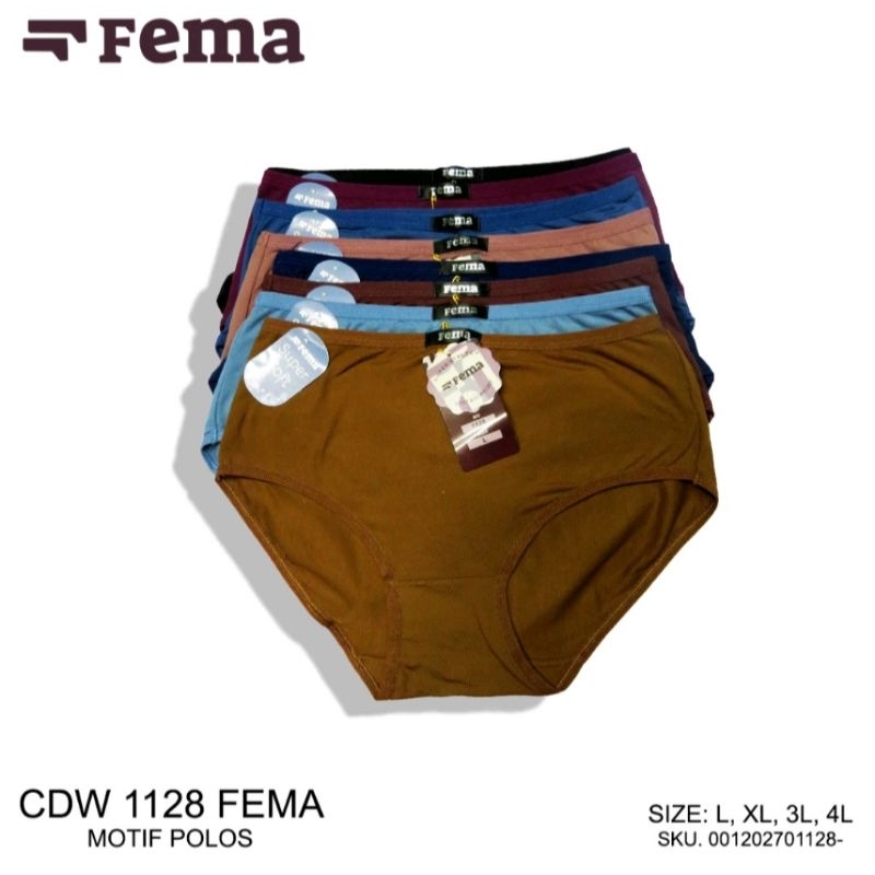 CD WANITA FEMA 1128 / 3pcs / JUMBO SIZE