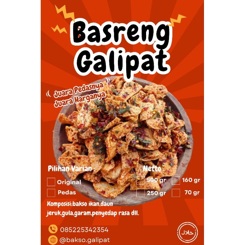 

Basreng Galipat 250g