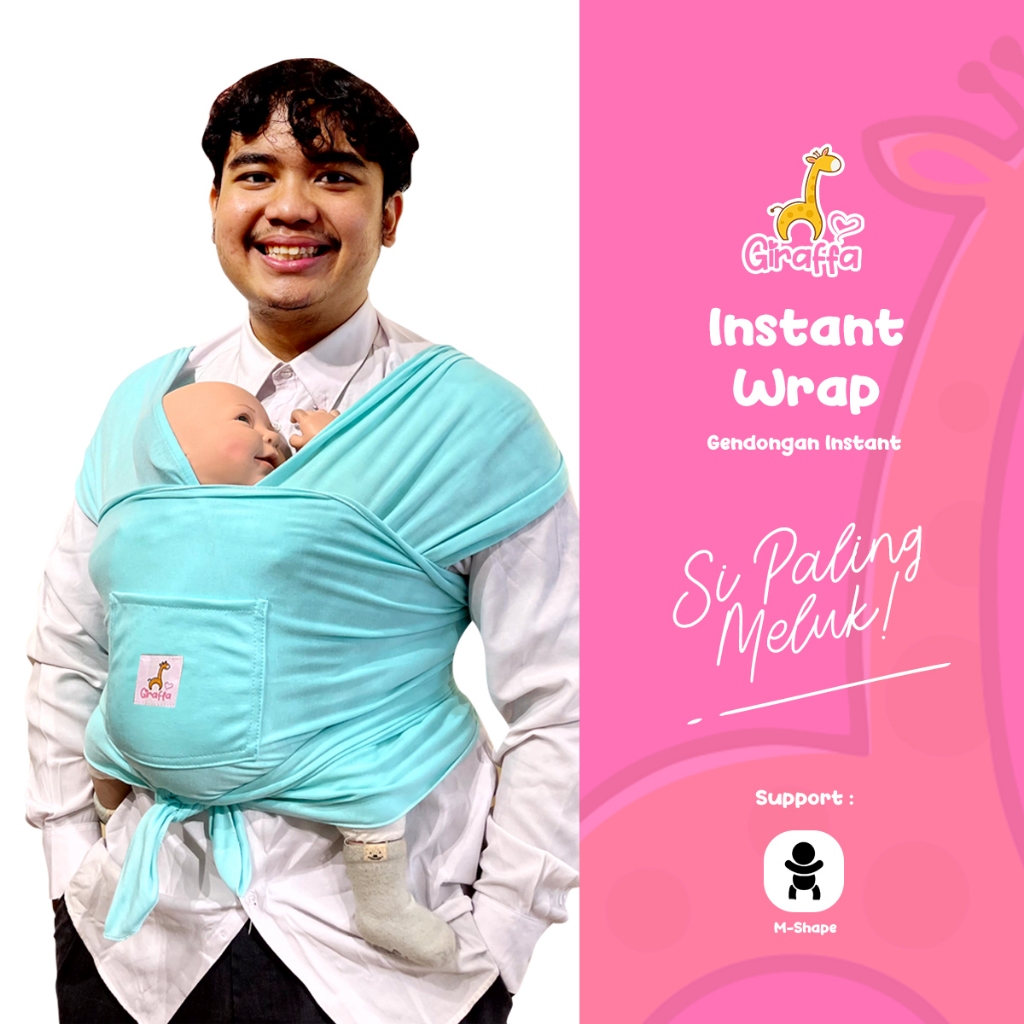 Giraffa Instan Wrap - Gendongan Bayi M shape Gendongan Premium Gendongan Newborn