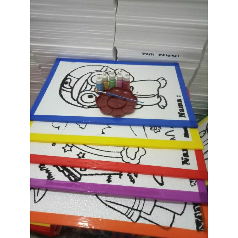 

tyvf HEBOH (4) PAKET EKONOMIS LENGKAP MEWARNAI STEROFOAM LUKIS UKURAN 33*50*1cm