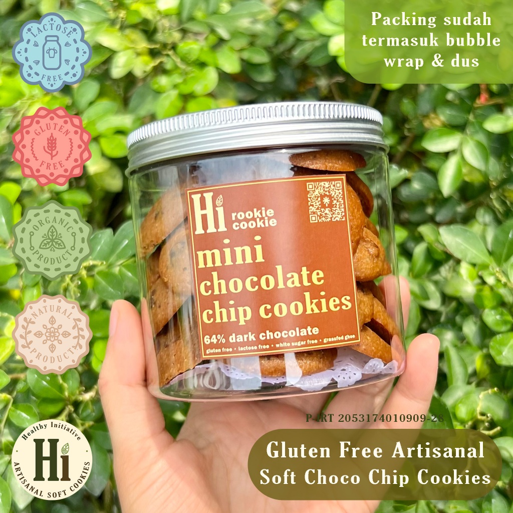 

Gluten Free Artisanal Mini Chocolate Chunk Cookies / Rookie Cookie