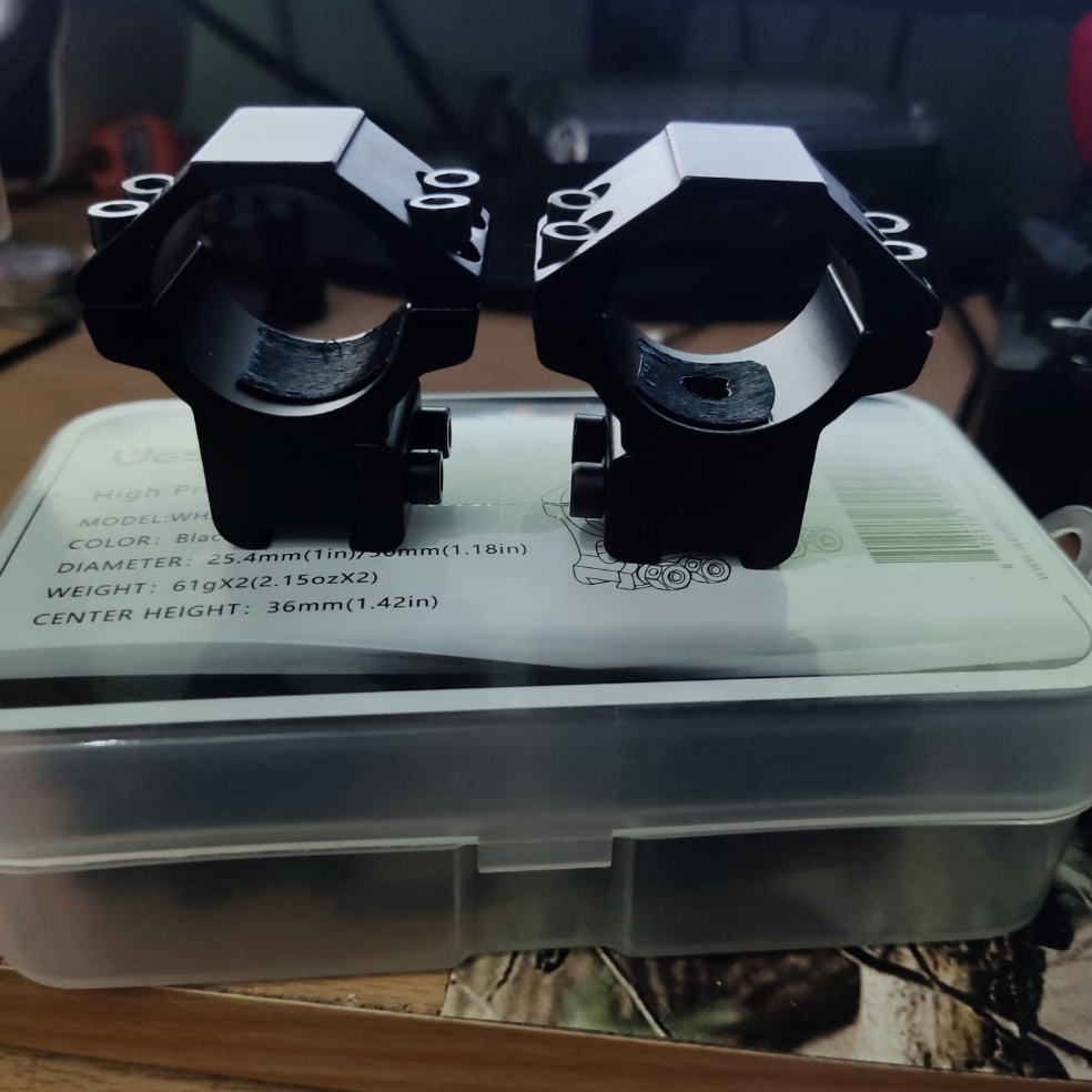 Harga Spesial Mounting Rel 11 od 25 pendek satu pasang mounting teleskop dua baut