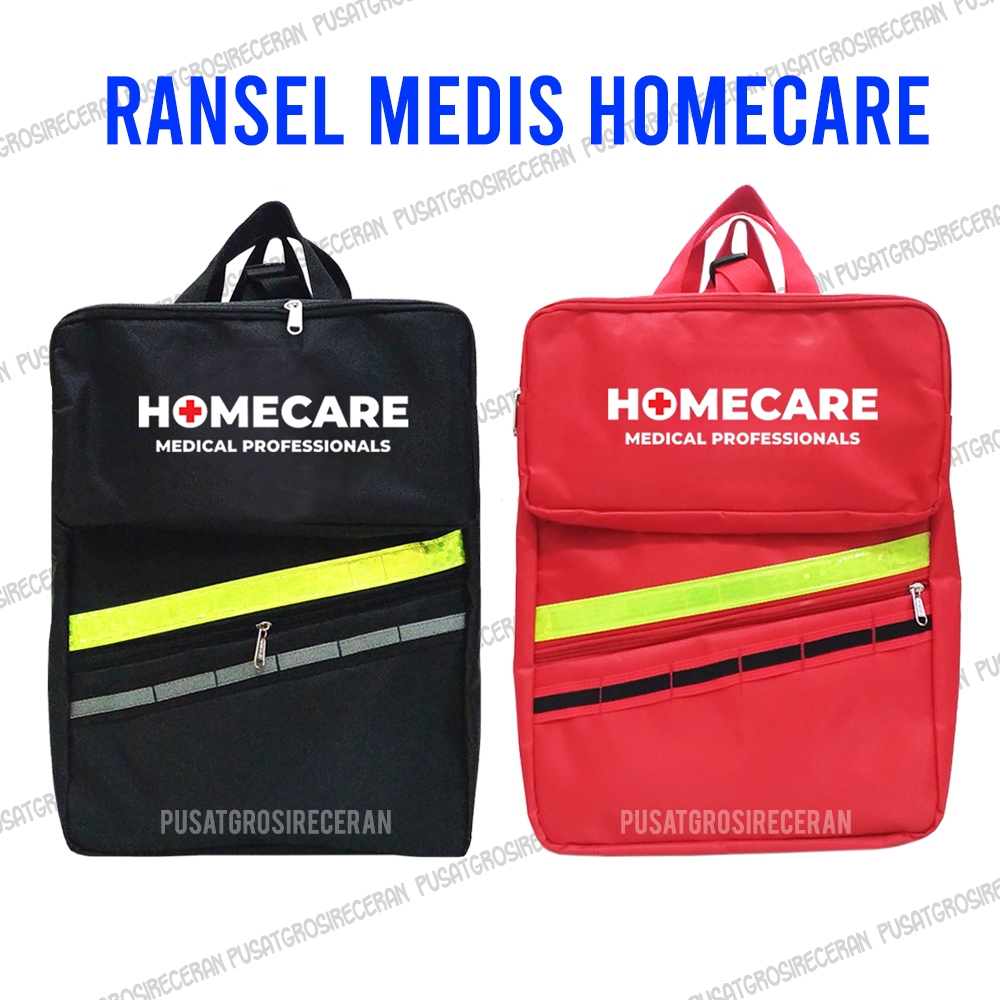 Ransel Medis Homecare Bag Tas Perlengkapan Medis Home Care Emergency Kit Tas P3K SAR Alat Kesehatan 