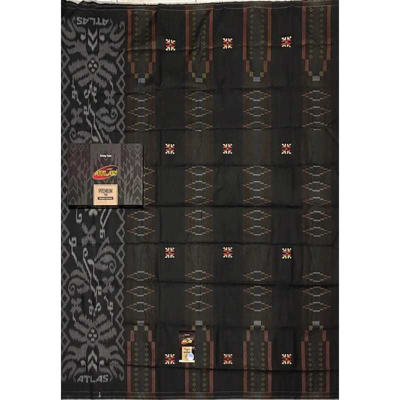 Sarung ATLAS Premium 780 Songket Gunung Hitam Merah