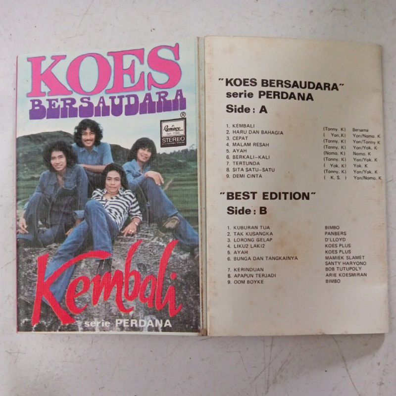Kaset pita Koes bersaudara kembali serie perdana