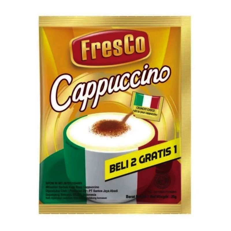 

fresco cappuccino 1 renteng isi 15 sachet