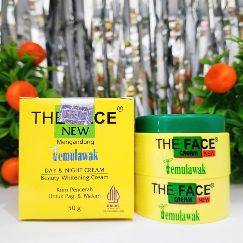 THE FACE DAY NIGHT CREAM TEMULAWAK ASLI ORIGINAL BPOM