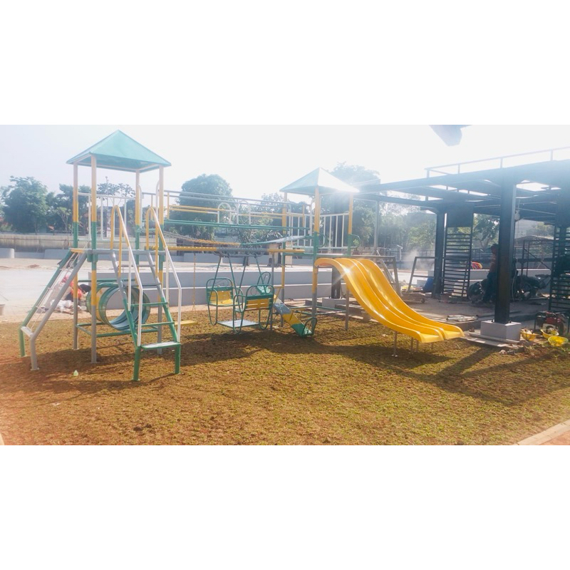 mainan playground besar anak mainan taman set lengkap free ongkir jkt