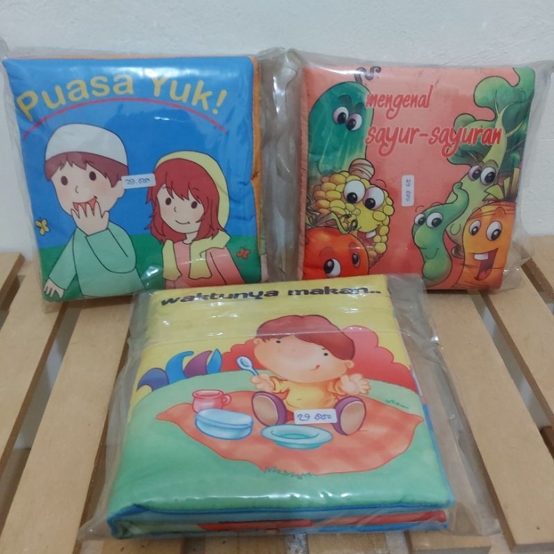 

Softbook Buku Bantal - Firstbook newborn mengenal buah sayur puasa waktunya makan