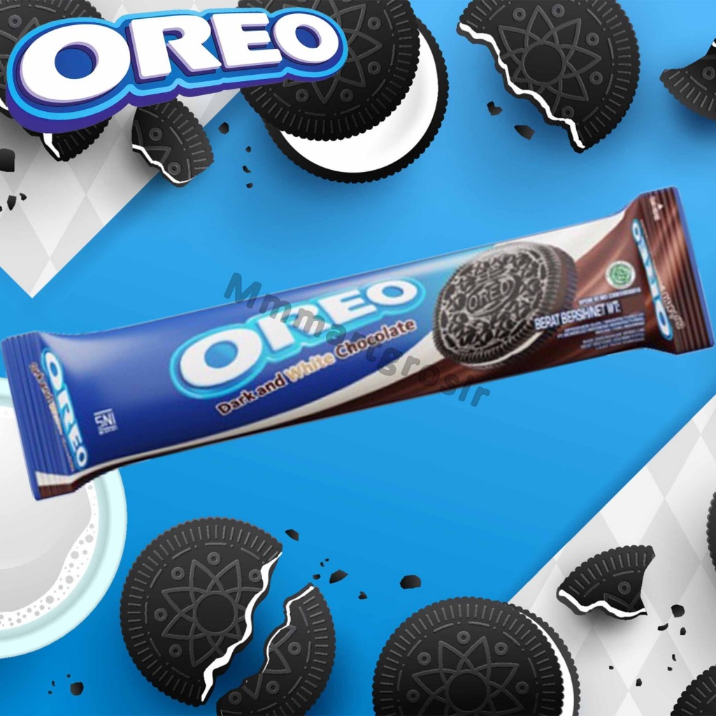 

Oreo / Oreo Dark And White Choco / Biskuit Sandwich Cookies / 119.6gr