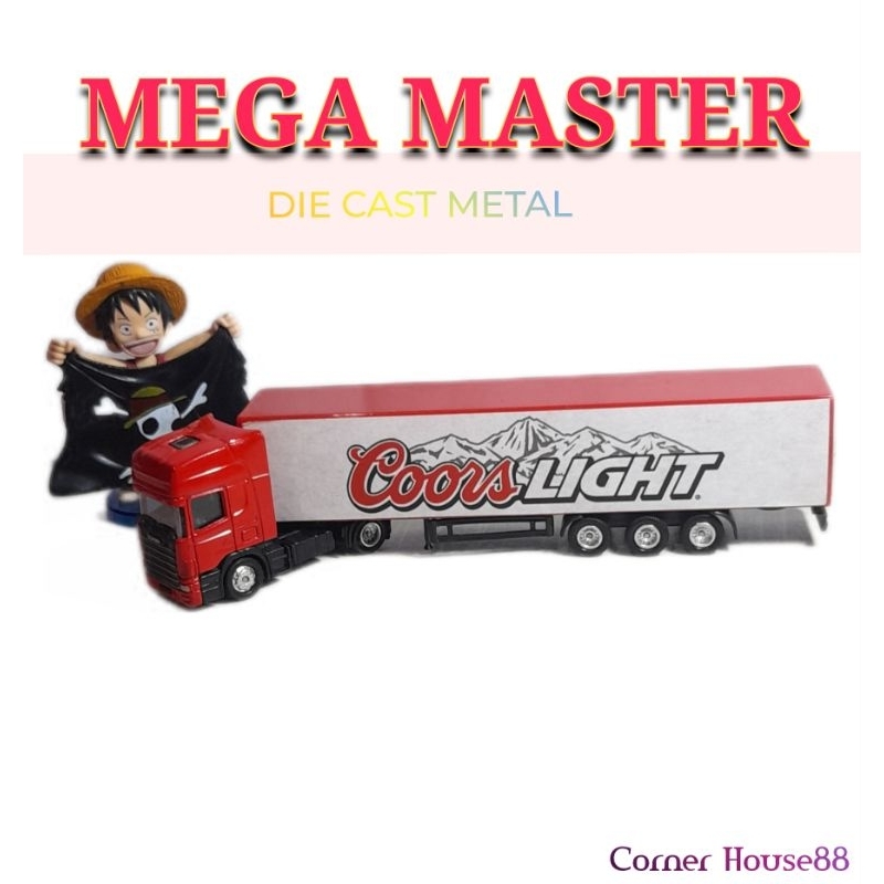 COLLECTOR DIE CAST MEGA MASTER SCANIA Cools LIGHT | DIE CAST TRUCK TRONTON | REJECT SALE 