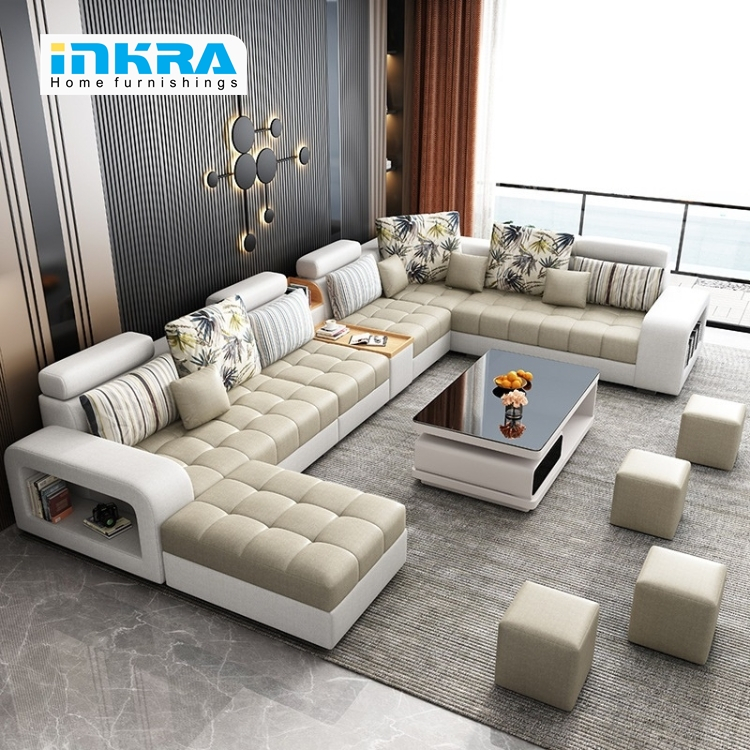 Sofa Minimalis Ruang Tamu Kecil Tamu Letter U