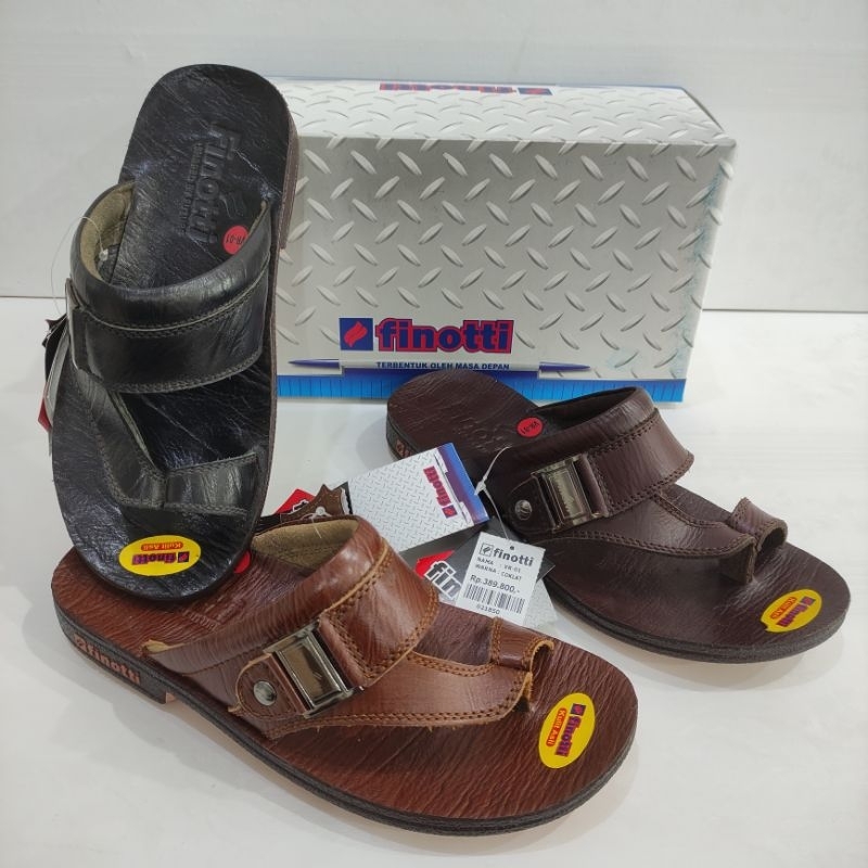 Sandal kulit finotti VR 01 size 38-42 model jepit jempol | sandal formal | sandal kulit
