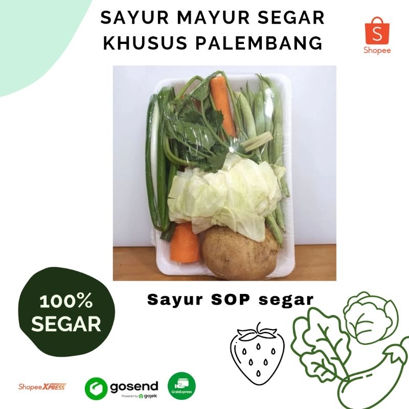 

Sayur SOP perbungkus -Sayur segar Khusus Palembang
