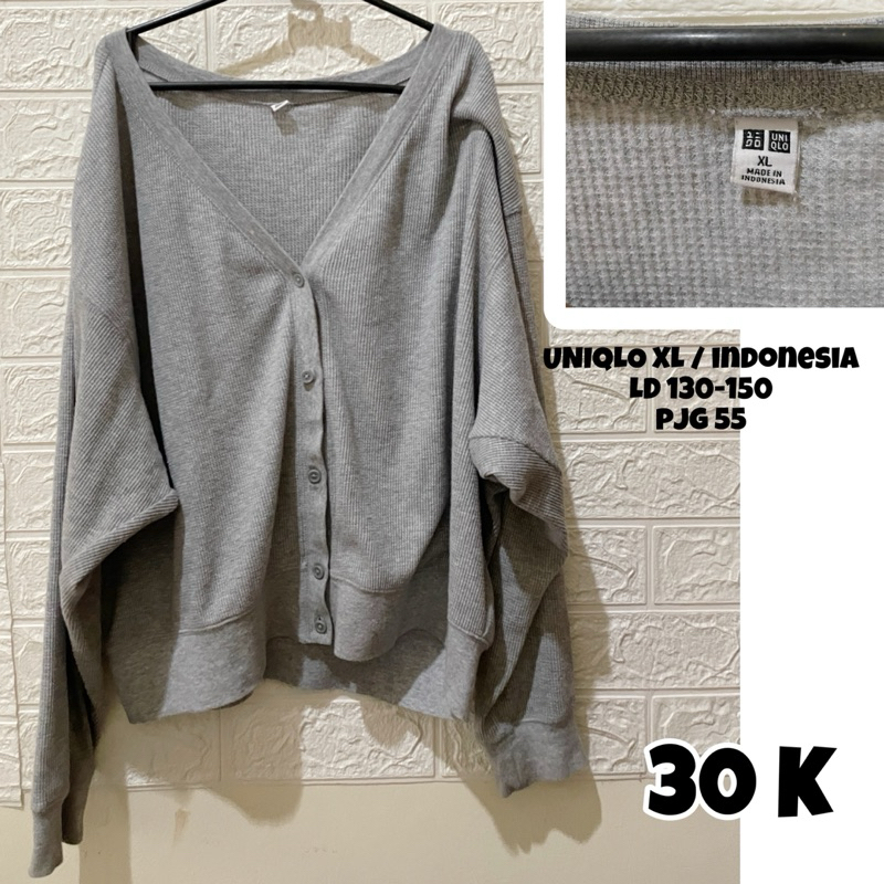 Crop Cardigan Uniqlo Abu