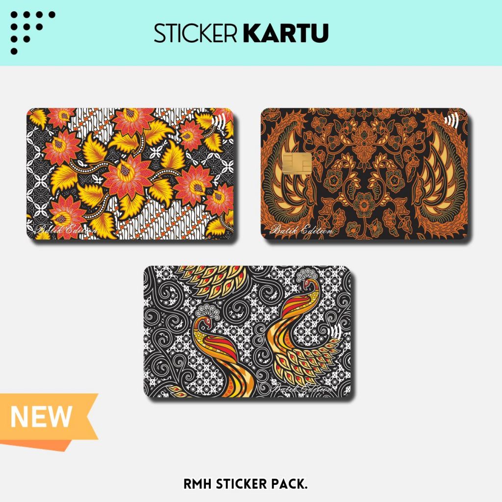 

Sticker Kartu ATM | Flazz | E-M0ney / Skin Card / Garskin Kartu || Tema Batik Indonesia