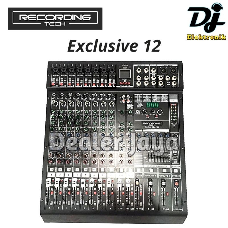 RECORDING TECH ● EXCLUSIVE 12 / EXCLUSIVE12 - Mixer Analog 12 channel RT