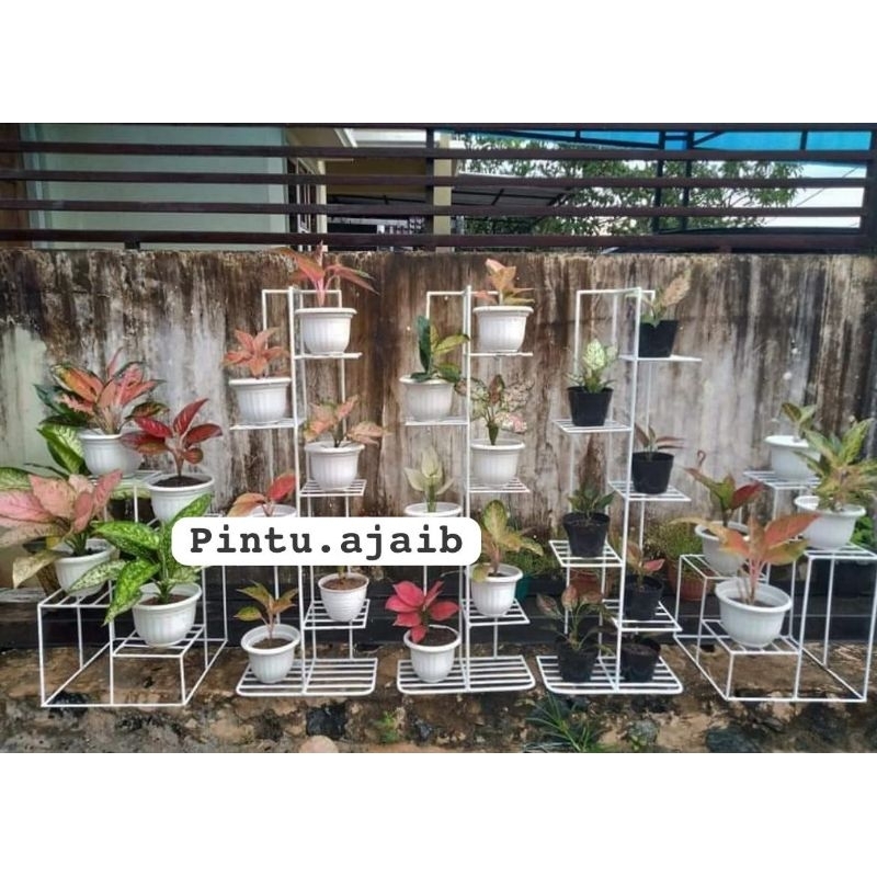 standing pot susun 6 / rak susun / rak bunga / rak serbaguna / rak bunga besi susun 6 / rak bunga