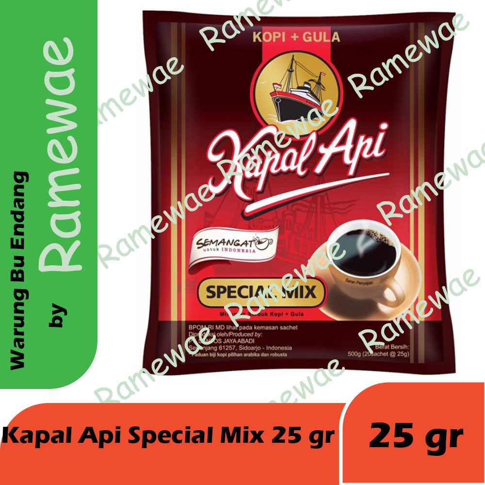 

Kopi Kapal Api SPECIAL MIX 25gr | Kopi + Gula