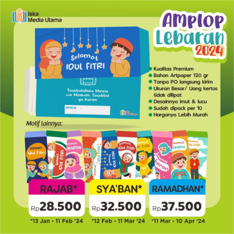 

PROMO/Amplop lebaran- JUMBO PREMIUM
